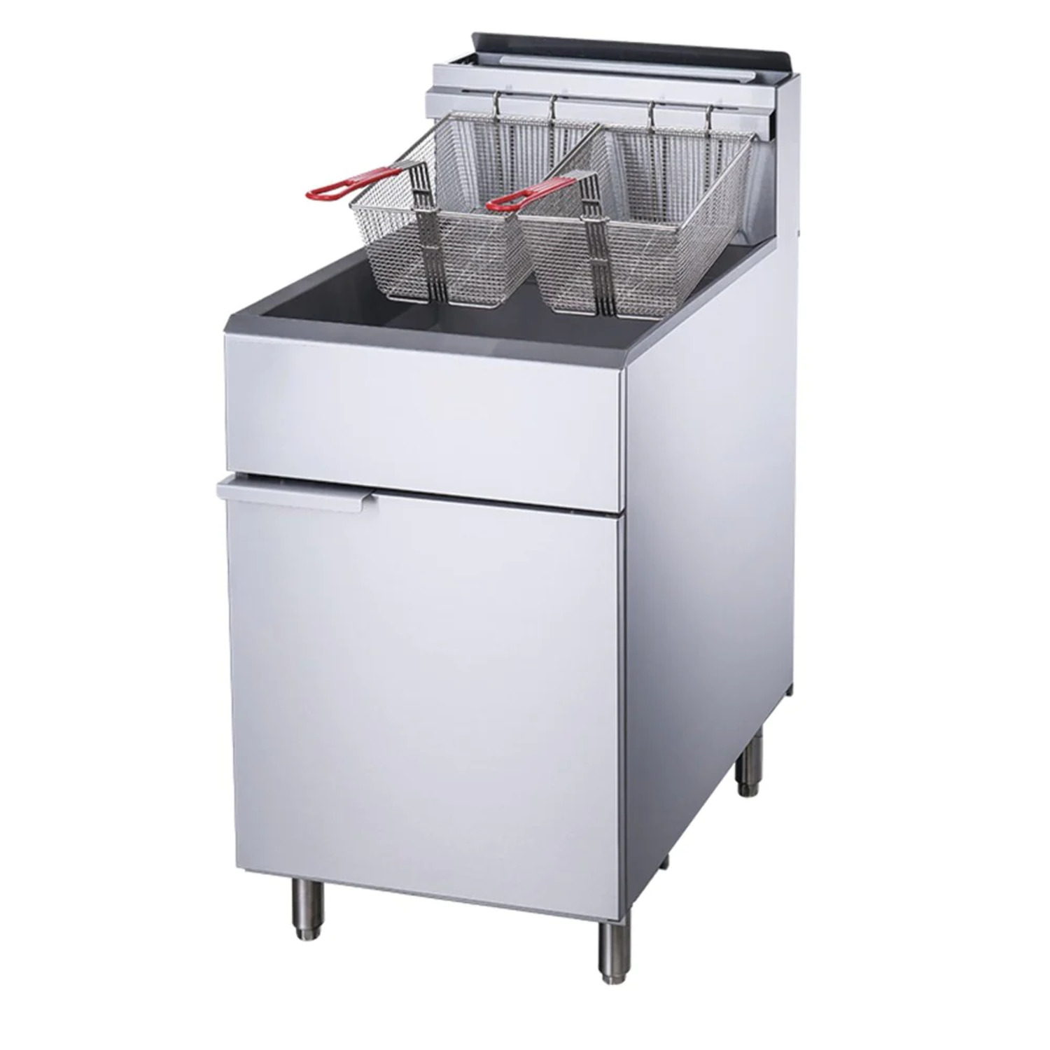 West Kitchen WCF5-LPG 70lb. LP Gas Deep Fryer with 5 Tube Burners