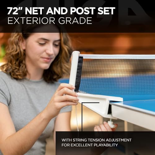 STIGA XTR Professional Outdoor Table Tennis Tables – All Weather Aluminum Waterproof Outdoor or Indoor Design with Net & Post