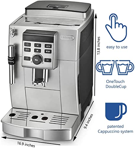 De'Longhi ECAM23460S Digital Super Automatic Machine with Lattecrema System, Silver
