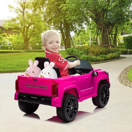 IDEALHOUSE Electric Car for Kids, 12v Ride on Truck Car, Ride-on Toys for Boys/Girls, Off-Road Kids Pickup Car with Remote Control, Spring Suspension