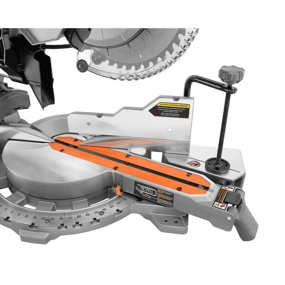 Ridgid 15 Amp 10 in. Corded Dual Bevel Sliding Miter Saw with 70 Miter Capacity R4210