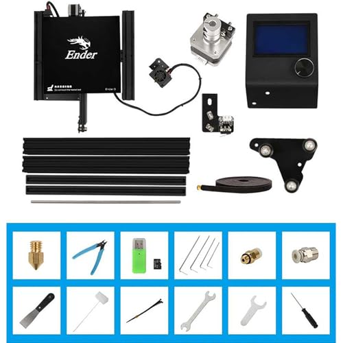 Official Creality Ender 3 3D Printer with Resume Printing, Stable Power Supply, Precise Printing, and V-Slot Rails, DIY 3D Printer