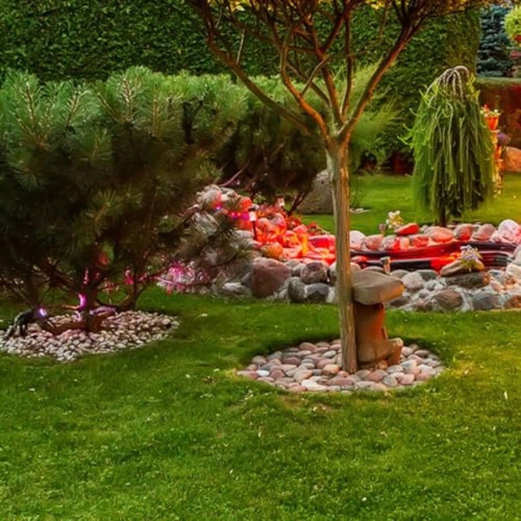 40 lbs River Rocks for Landscaping 2-3 Decorative Garden Stones for Plants Flower Pots Vase Walkways Yard Natural Rocks for Aquarium Fish Tank