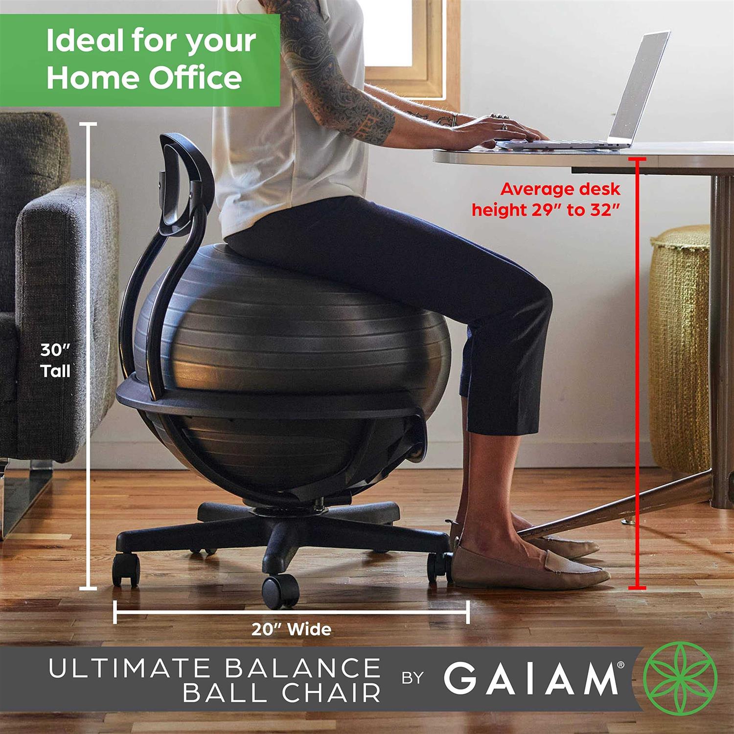 Gaiam Ultimate Balance Ball Chair - Sports Supplies Online Store