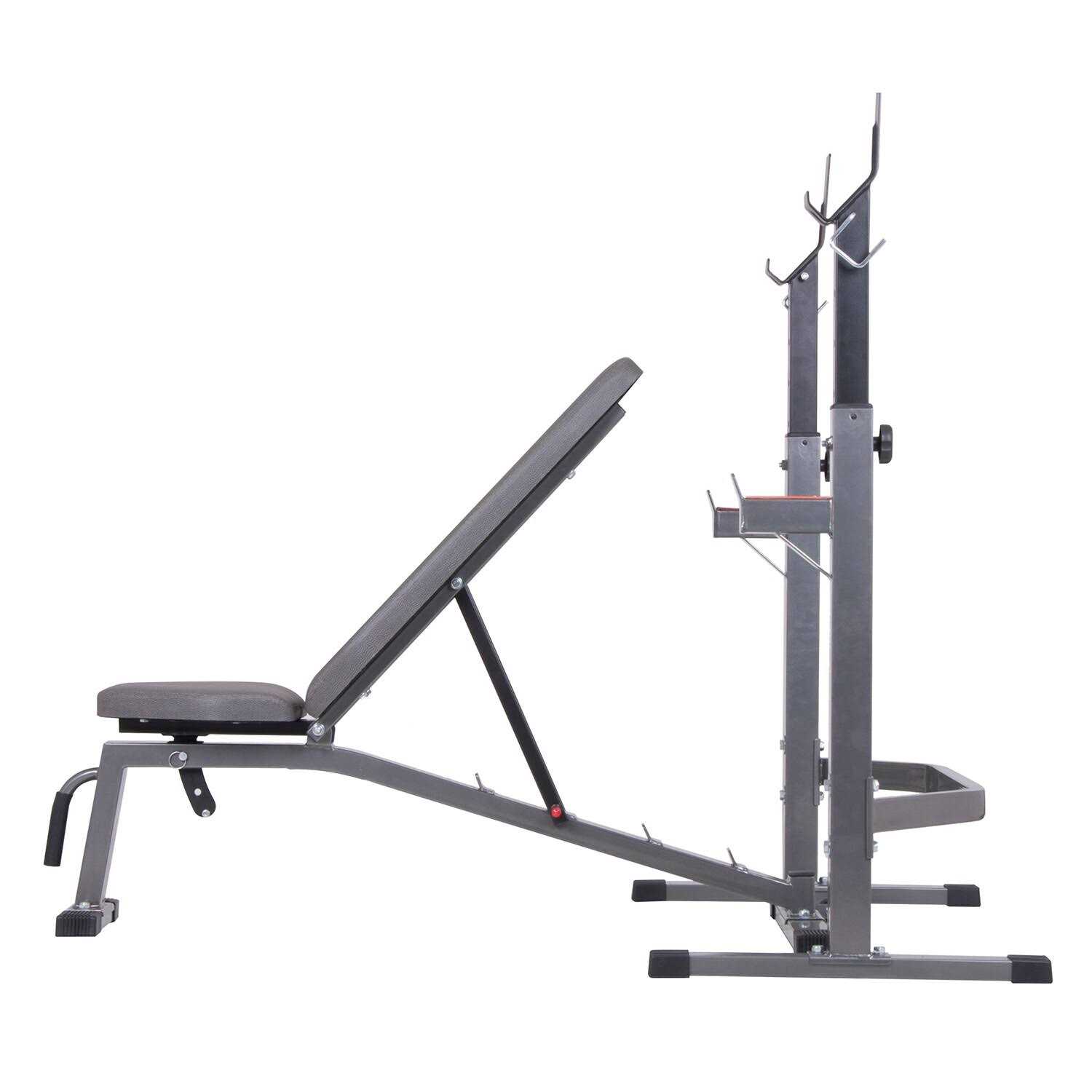Body Champ Pro3900 Two Piece Set Olympic Weight Bench with Squat Rack - Sports Supplies Online Store