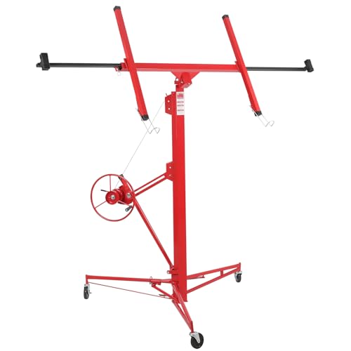 Drywall Lift 11FT, Drywall Jack Lift for Ceiling, Adjustable Panel Hoist, 150LBS Heavy Duty Drywall Lifter