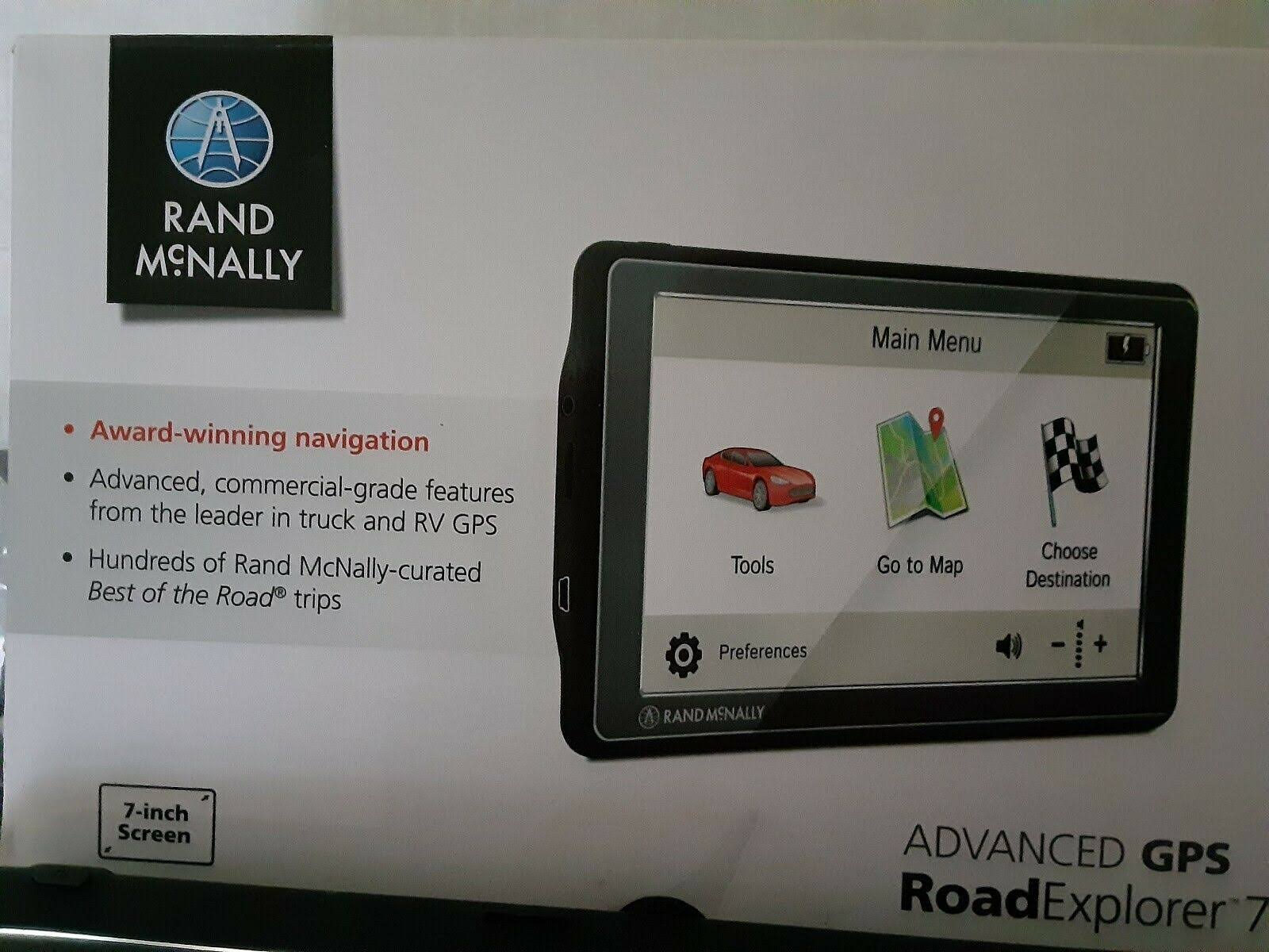 Rand McNally Road Explorer 7 6x22 Advanced Car GPS with Free Lifetime Maps