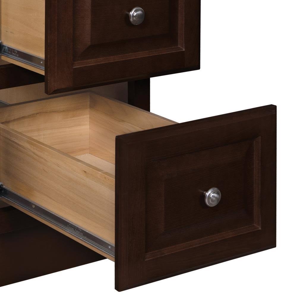 Glacier Bay Hampton 48 in. W x 21 in. D x 33.5 in. H Bathroom Vanity Cabinet Only in Cognac HCOG48DY