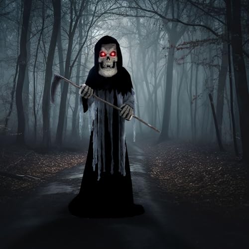 Haunted Hill Farm Motion-Activated 7.5-Ft. Tall Smoldering Ghoul