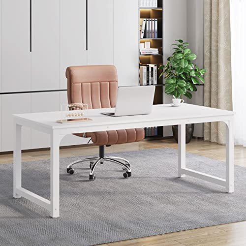 Tribesigns Modern Computer Desk, 63 x 31.5 inch Large Executive Office Desk Computer Table Study Writing Desk Workstation for Home Office