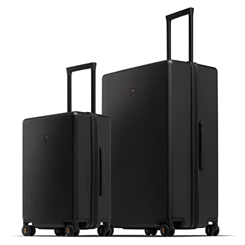 LEVEL8 Hard Shell Carry on Luggage Airline Approved, Carry-on Suitcases with Wheels, Lightweight Luminous Textured Hardside Travel Bag with Tsa Lock