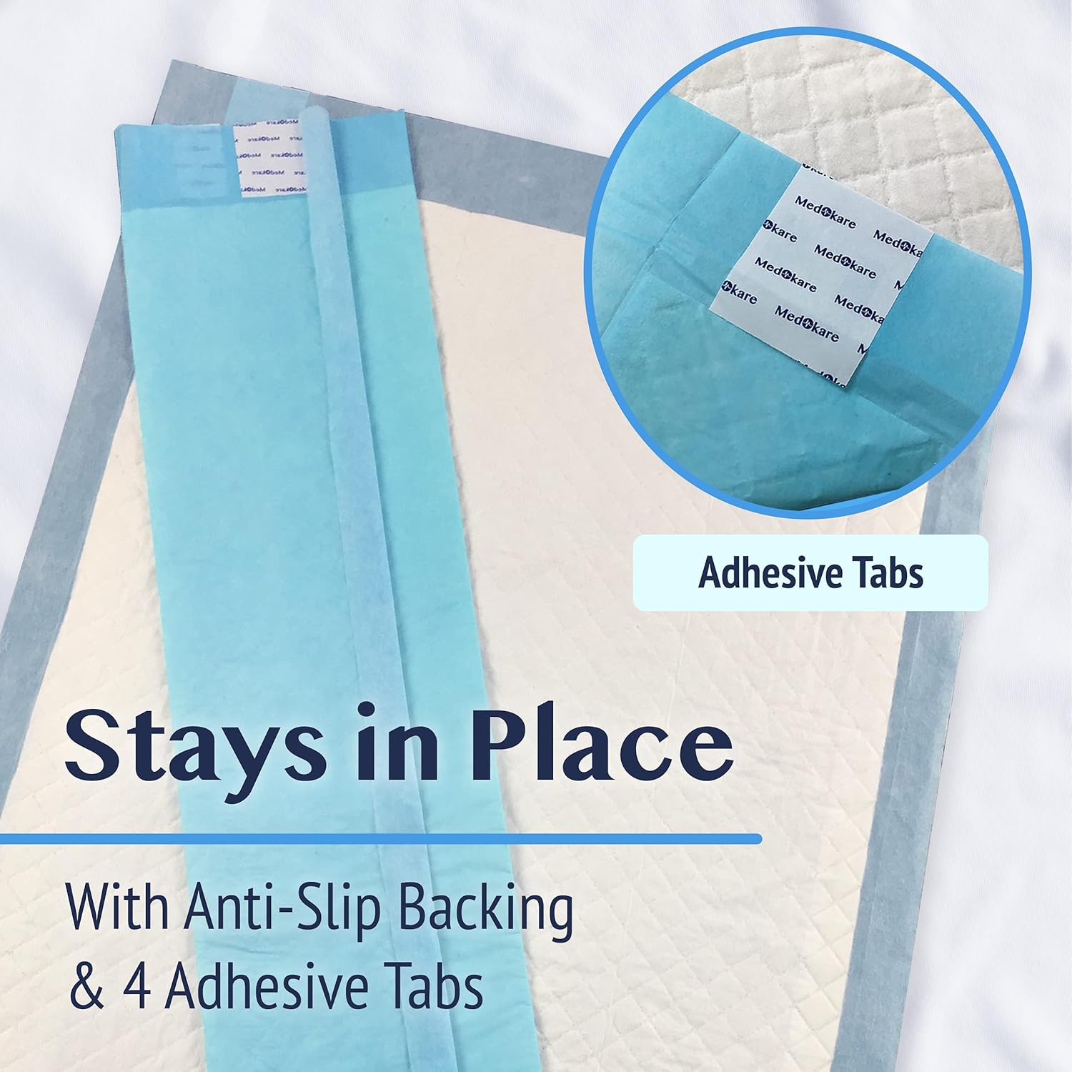 Medokare Disposable Bed Pads - Pack of 36, 36 x 24 Inch Absorbent Incontinence Bed Pads for Adults, Elderly and Kids