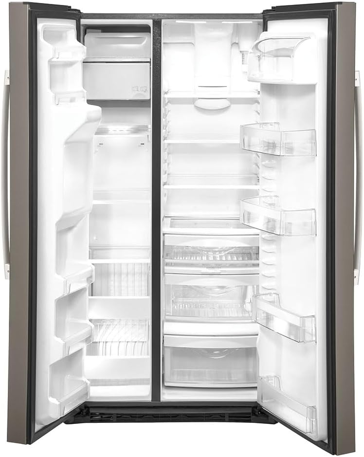 GE GZS22IMNES 36" Counter-Depth Side-by-Side Refrigerator with 21.8 Cubic. ft. Capacity, External Ice and Water Dispenser