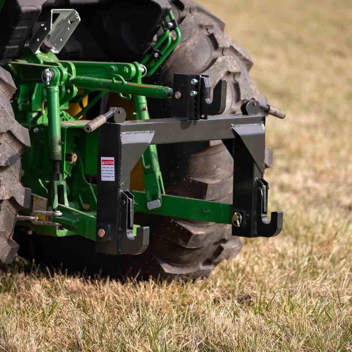 Titan Attachments 3-Point Quick Hitch fits Cat 1 & 2 Tractors Easily Adjustable