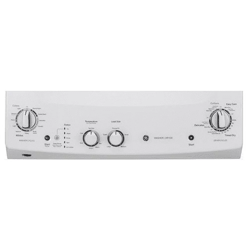 GE GUD27ESSMWW 27 Spacemaker Series Washer and Electric Dryer with Multi wash Cycles Rinse Temperature Auto Loading Sensing Rotary Electronic
