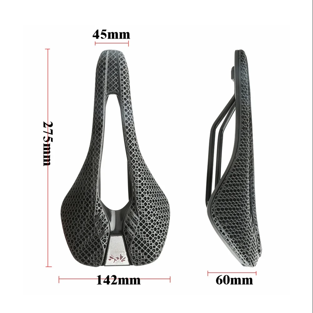 RACEWORK Bicycle saddle,Mountain Road Saddle 3d Printed Saddle Mtb Mountain Road Saddle Huiop 30crmo Mewmewcat Laoshe