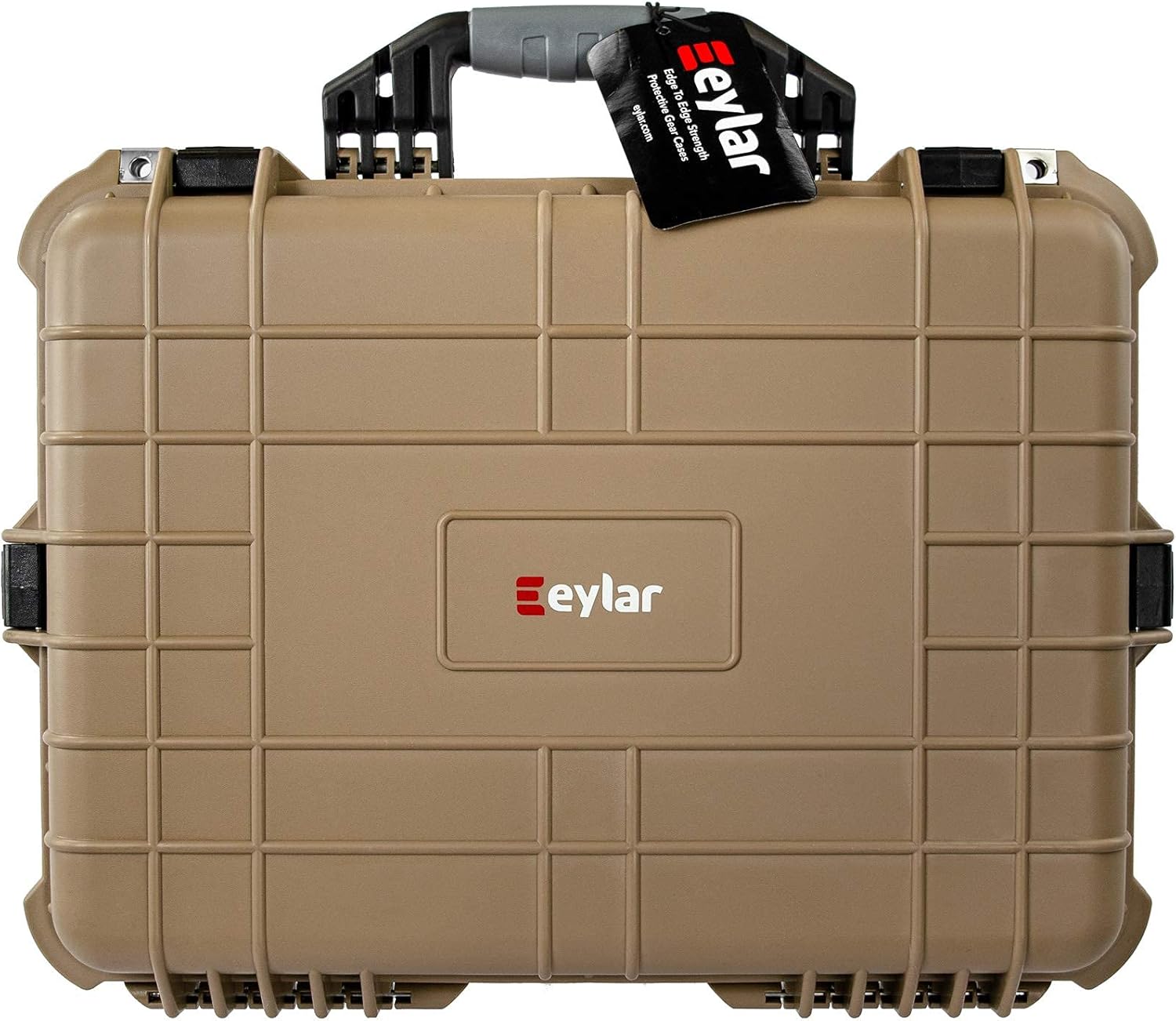 Eylar 20 Inch Large Protective Camera Hard Case Water and Shock Proof with Foam Tan
