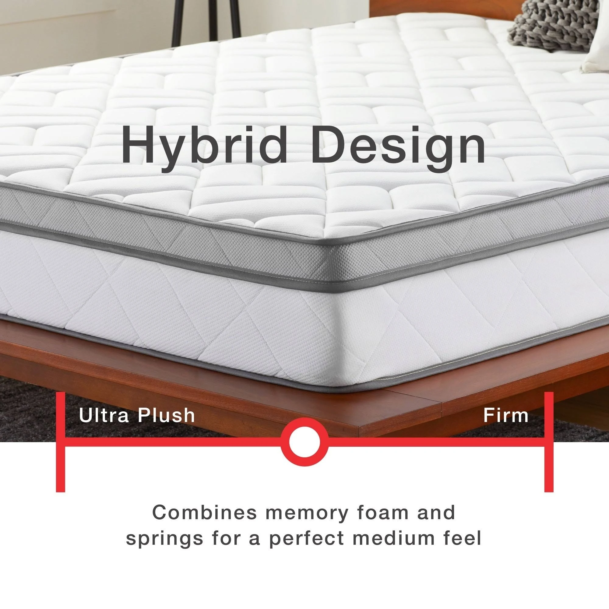 OSleep 10-Inch Memory Foam and Innerspring Hybrid Mattress - Twin