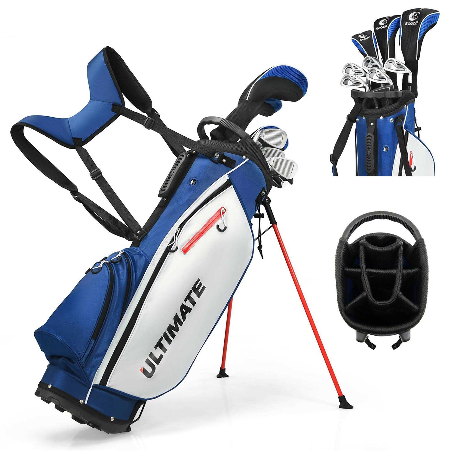Mens Complete Golf Clubs Package Set 10 Pieces Includes Alloy Driver - Sports Supplies Online Store
