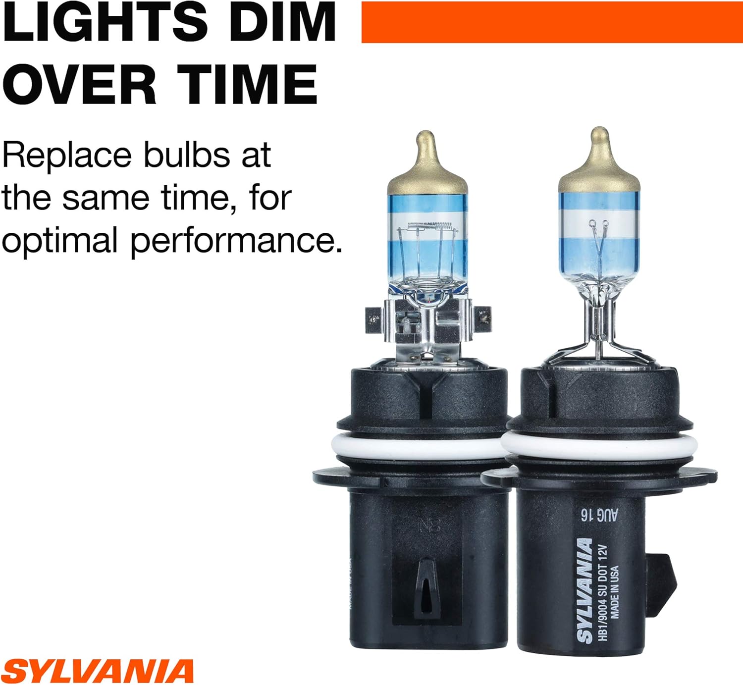 SYLVANIA - 9004 SilverStar Ultra - High Performance Halogen Headlight Bulb, High Beam, Low Beam and Fog Replacement Bulb