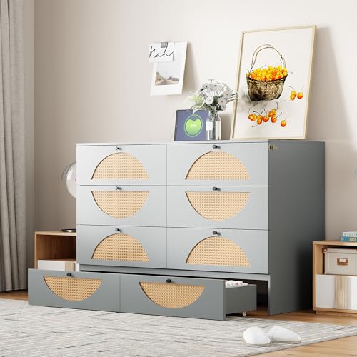 Harper & Bright Designs Full Size Murphy Bed Cabinet Wall Bed Chest with USB