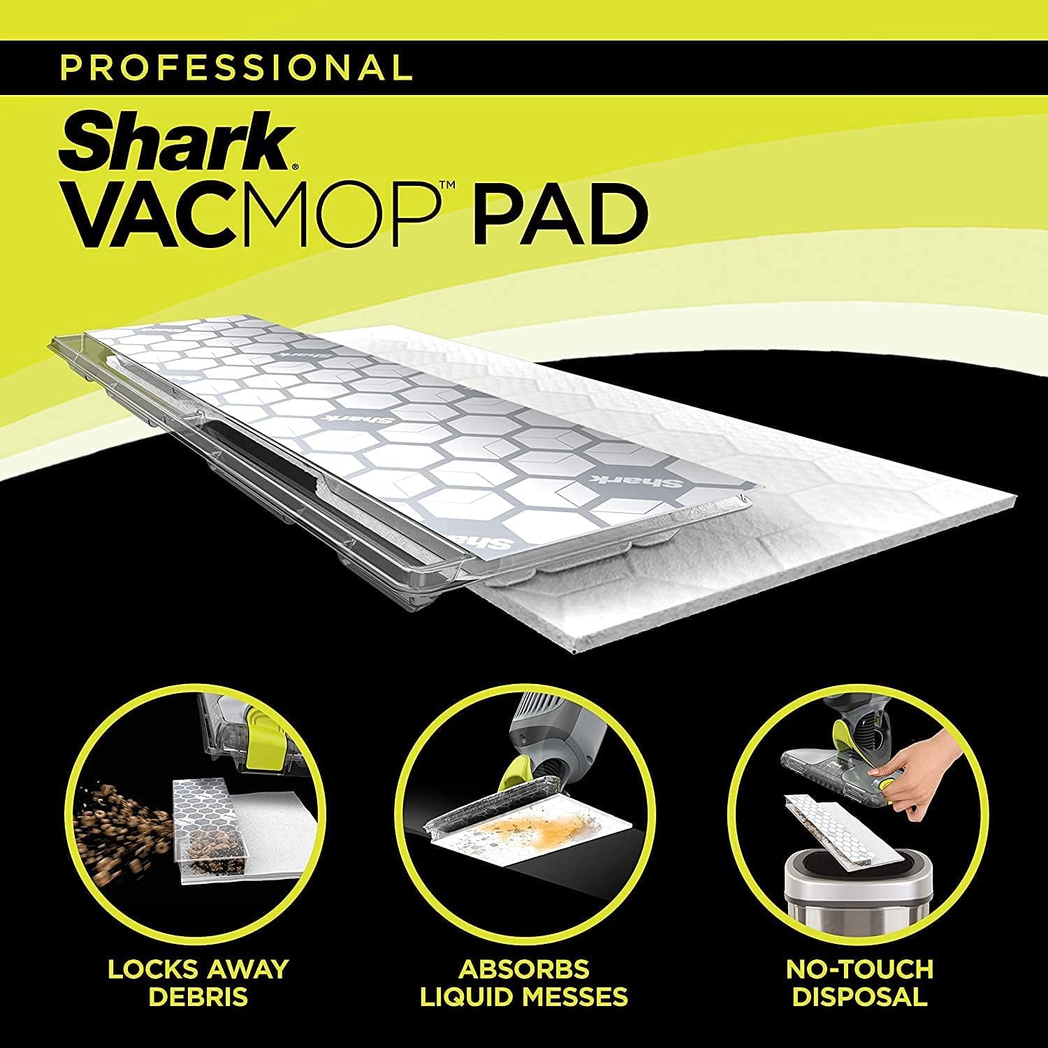 Shark VM252 VACMOP Pro Cordless Hard Floor Vacuum Mop with Disposable Pad, Charcoal Gray (VM252) (Renewed)