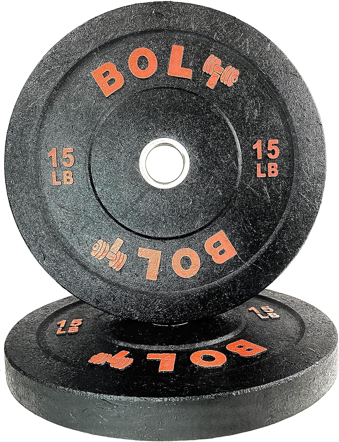 Olympic Crumb Bumper Plate Set 260 Lb - Ideal for Cross-Training, Weightlifting, Fitness and Gym or Home Weights.