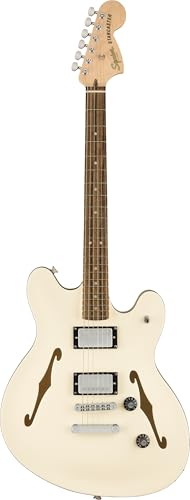 Fender Affinity Series Starcaster Deluxe, Laurel Fingerboard, Olympic White