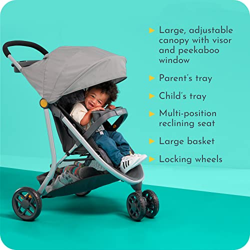 Century Stroll On 3-Wheel 2-in-1 Lightweight Travel System | Infant Car Seat and Stroller Combo