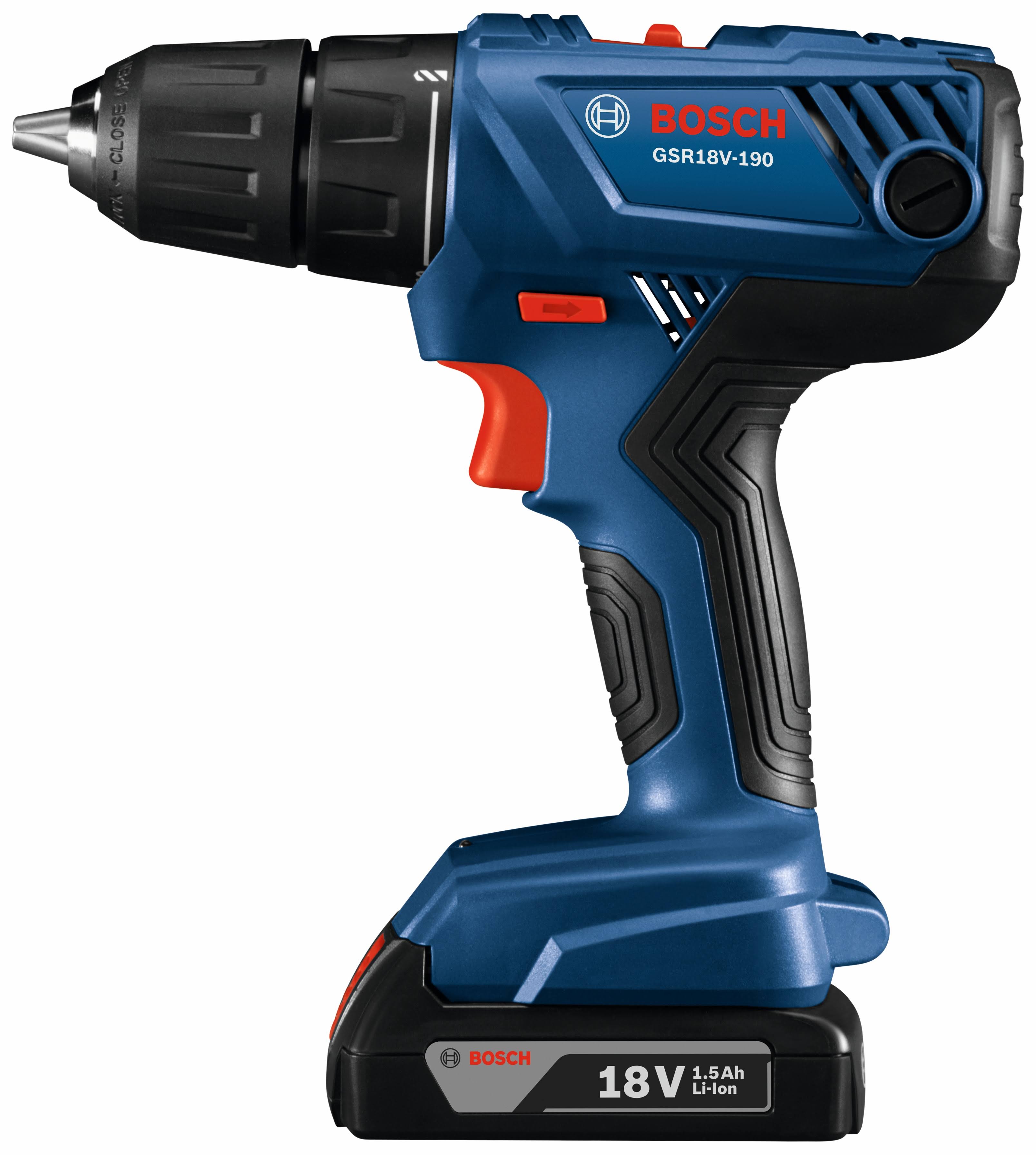 Bosch GSR18V-190B22 18-Volt 1/2x22 Cordless Drill/Driver Kit