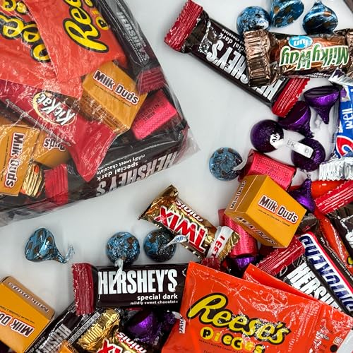 Bulk Chocolate Assortment Variety Pack - Chocolate Candy Variety Pack - 8 lb Bag of Mixed Bulk Chocolate, Milk Chocolate, Dark Chocolate