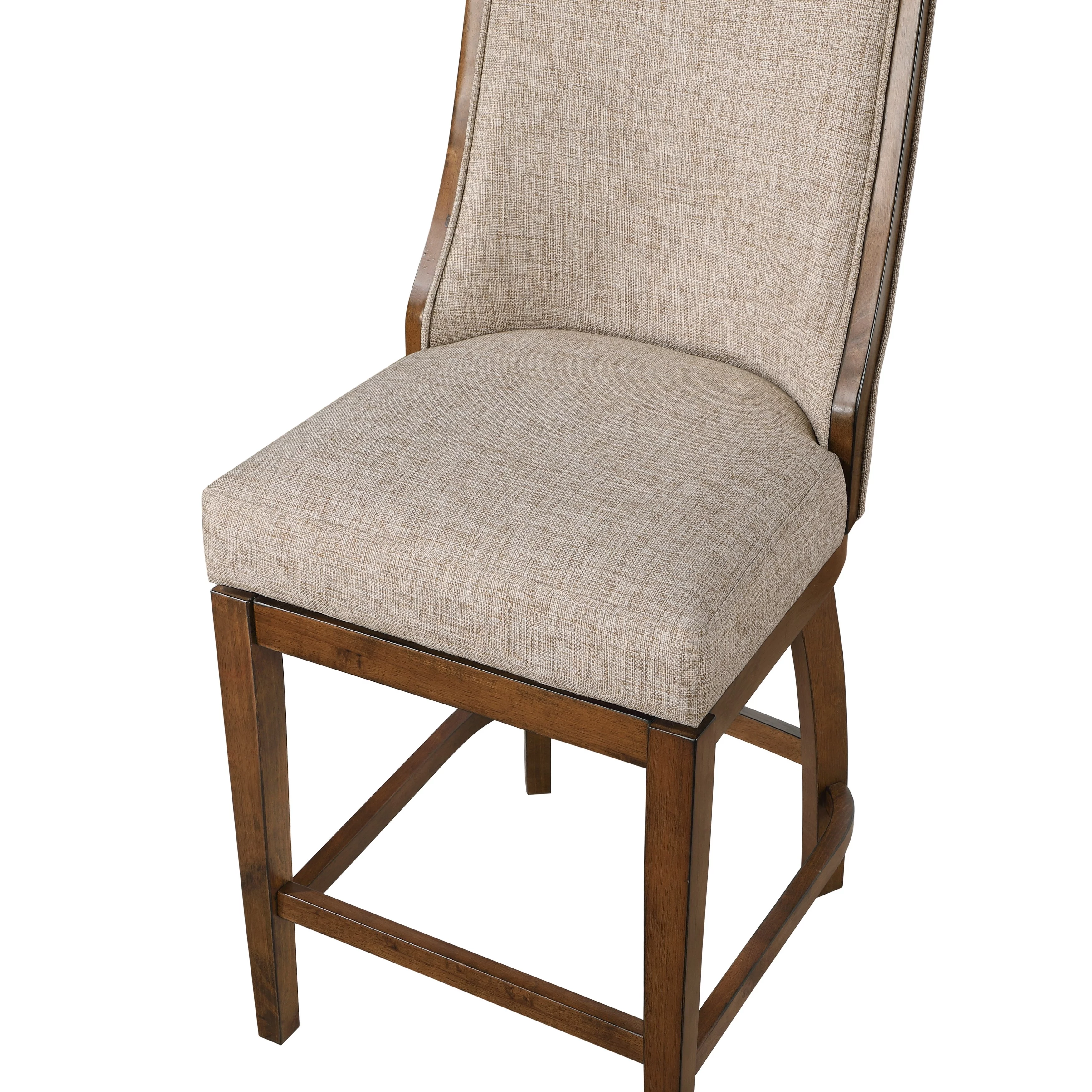 Home 2 Office 24" Katherine Linen Upholstered Swivel Barstool