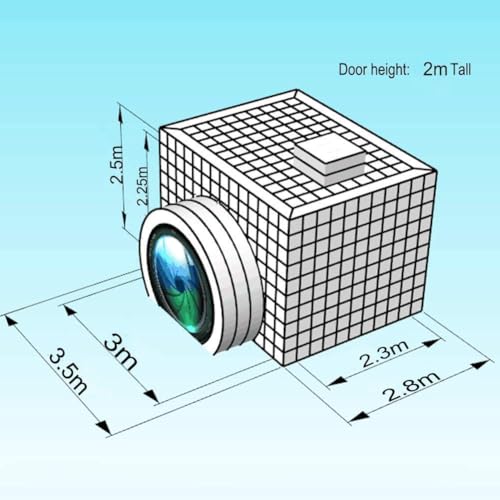 SAYOK Inflatable Party Tent Inflatable Nightclub White Inflatable Camera Photo Booth Enclosure Inflatable Cube Tent for Event, Show, Exhibition, Bars