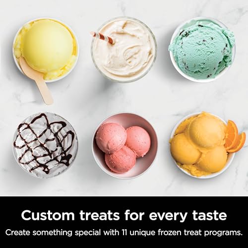 Ninja NC301 CREAMi Ice Cream Maker, for Gelato, Mix-ins, Milkshakes, Sorbet, Smoothie Bowls & More, 7 One-Touch Programs