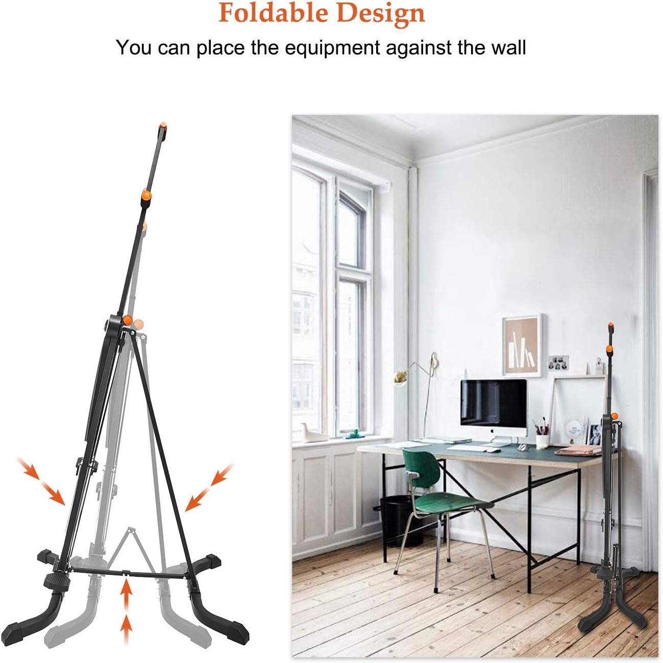 Vertical Climber for Home Gym Folding Exercise Cardio Workout Machine Stair Stepper Newer Version