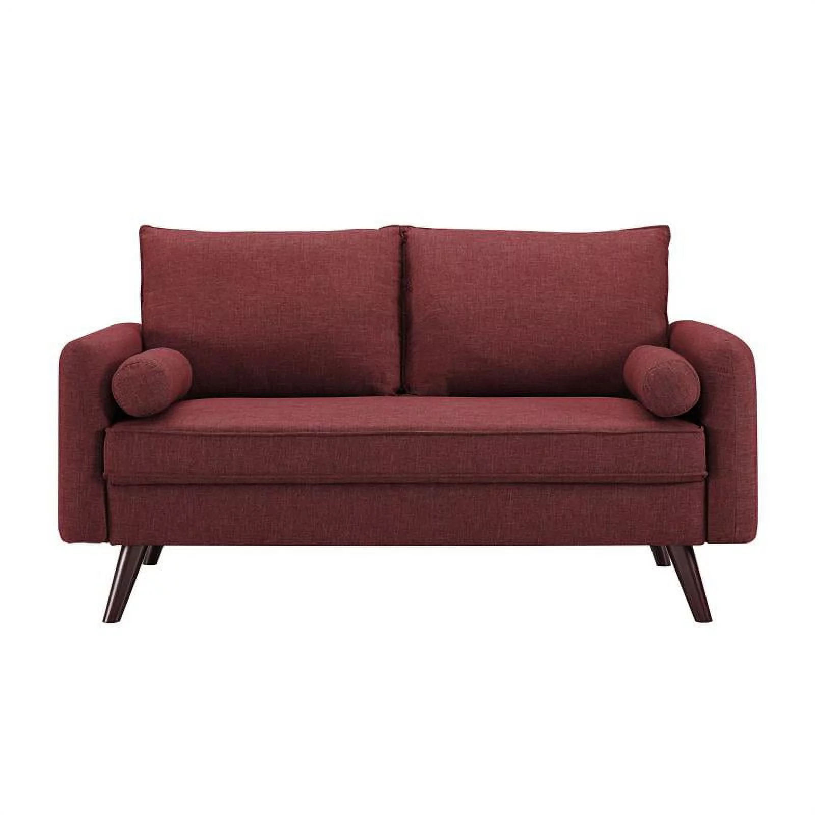Lifestyle Solutions Cambridge Loveseat in Red Fabric Upholstery - Curated Treasures Market