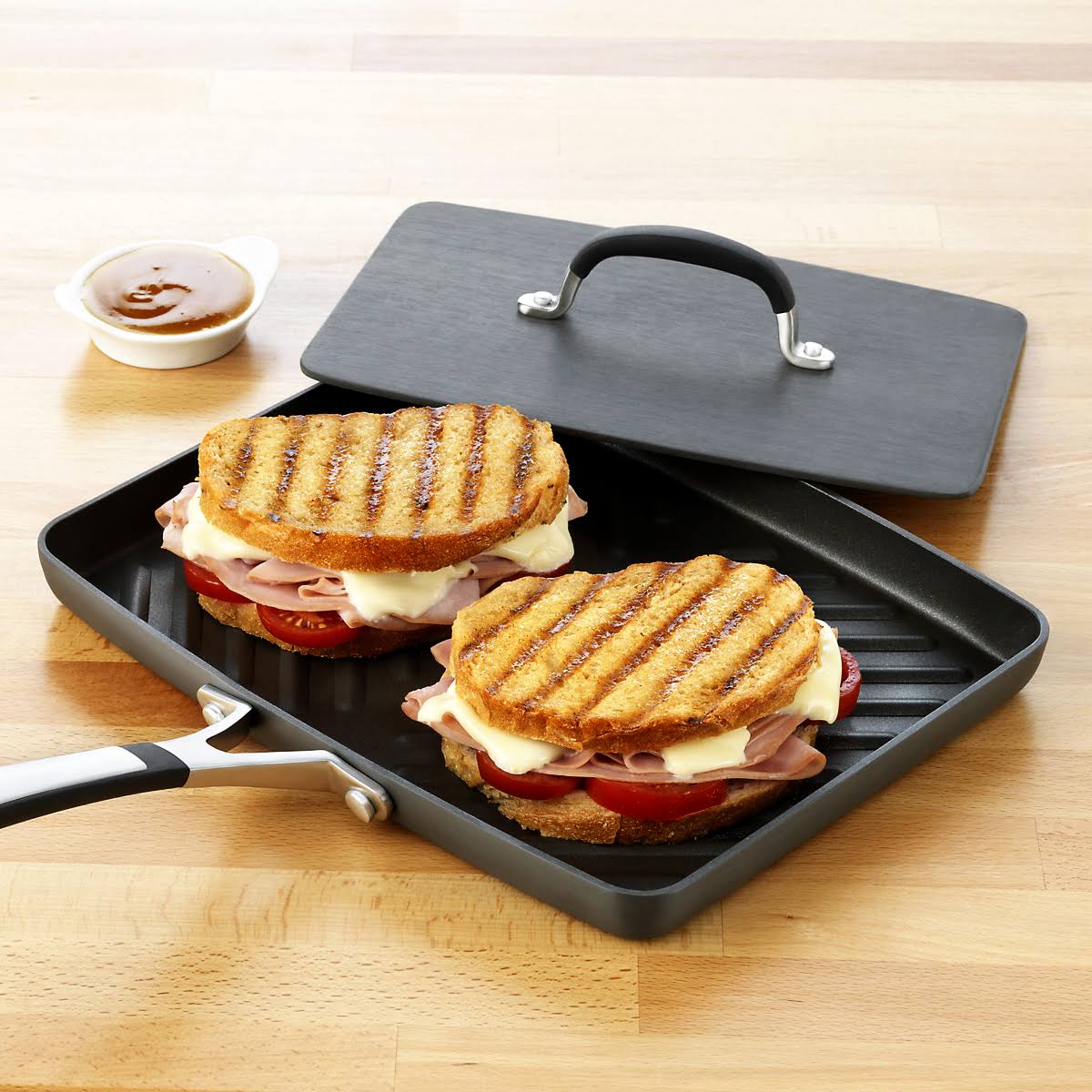 Simply Calphalon Nonstick 11-in. Panini Pan u0026 Press