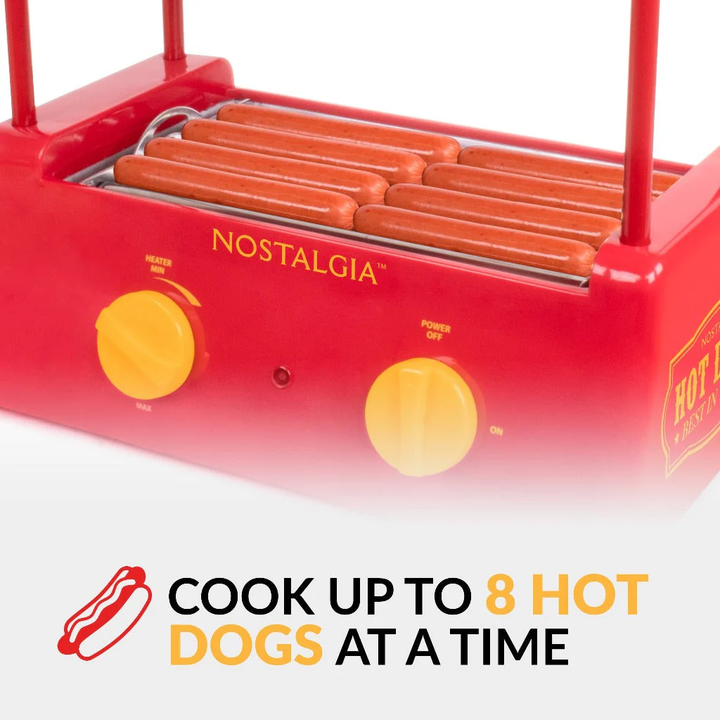Hot Dog Roller and Bun Warmer, 8 Hot Dog and 6 Bun Capacity