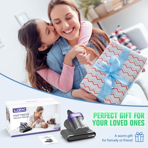 Mattress Vacuum Cleaner,Bed Vacuum Cleaner with UV-C Light,16Kpa,140°F Heat,Ultrasonic,Anion,Handheld Vacuums for Bed,Sofa,Couch,Crib(Corded, Multi)