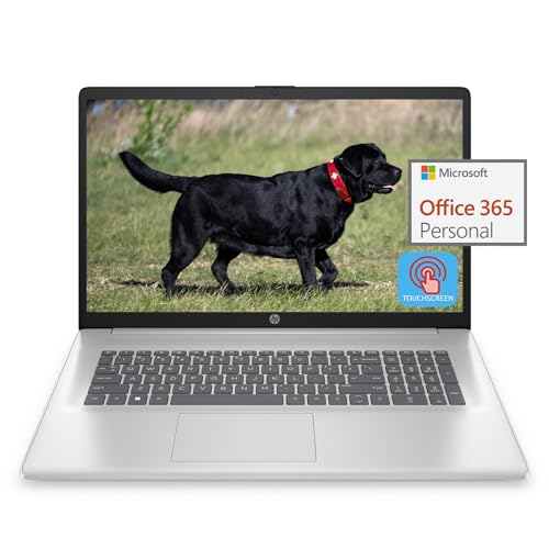 HP 17.3" Touchscreen Laptop Latest for Student and Business - Intel Pentium N5030(4-core) Processor, 16GB RAM, 1TB SSD, 10h Long Battery Life, Wi-Fi