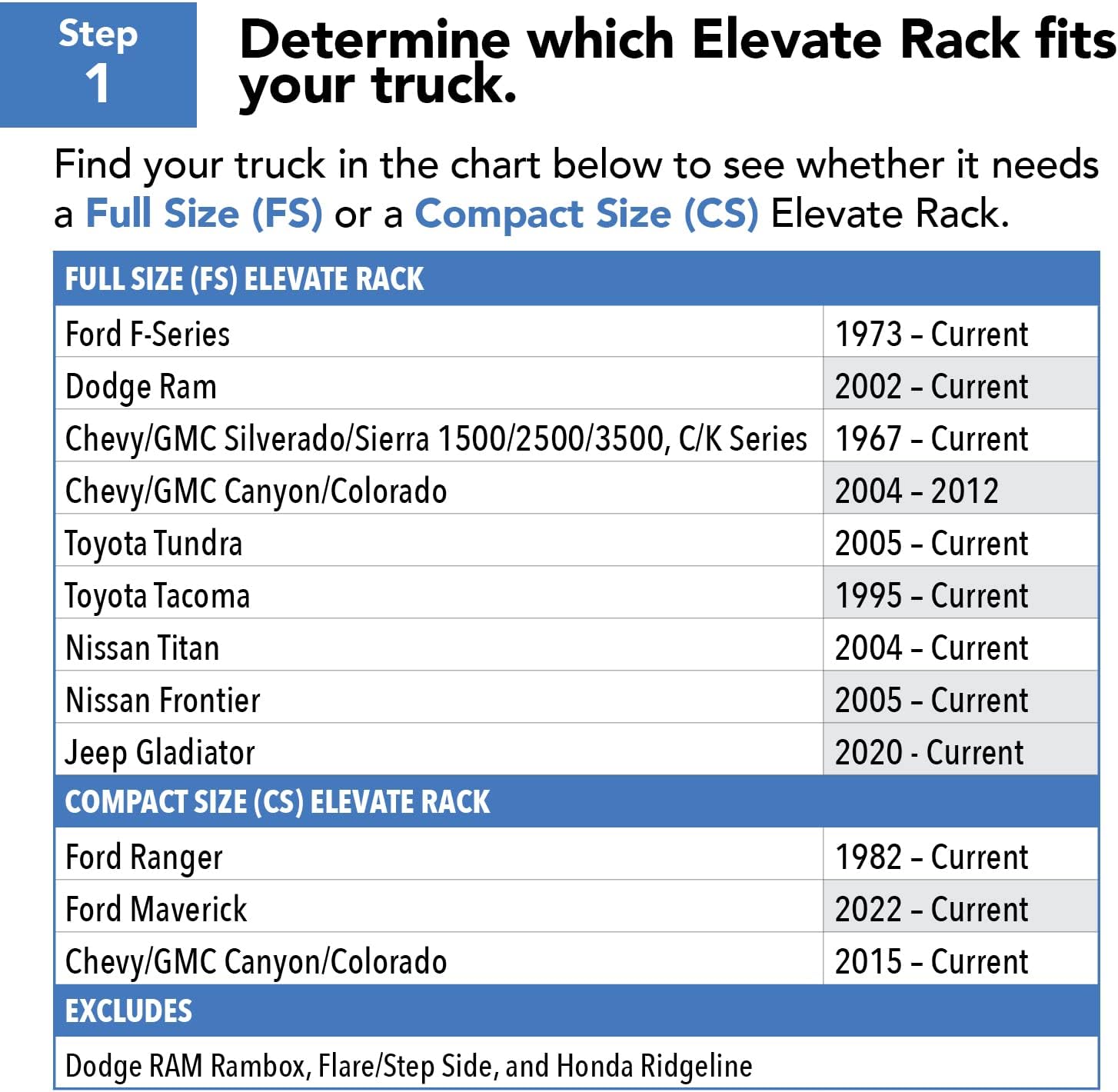 RealTruck TruXedo Elevate Rack System | 1118513 | Elevate CS Rack