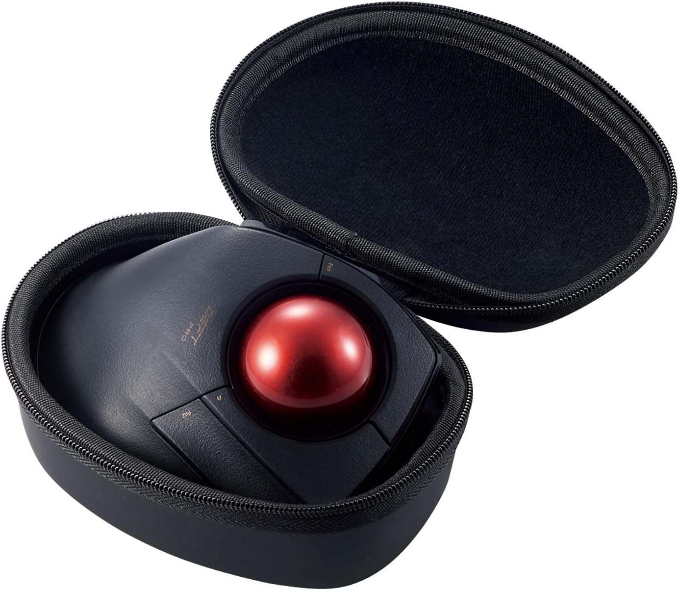 ELECOM Deft Pro Wired / Wireless / Bluetooth Finger-Operated Trackball Mouse, Ergonomic Design, 8-Button Function with Smooth Tracking