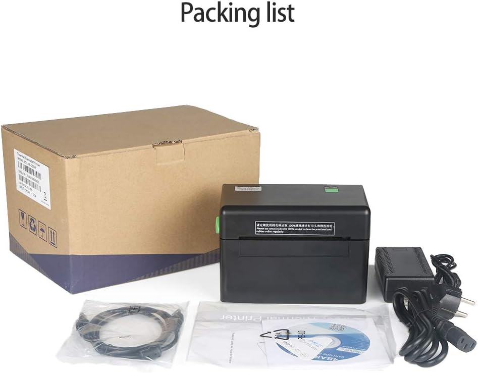 Thermal Shipping Label Printer - Commercial Grade Direct Thermal High Speed Printer - Compatible with Amazon, Ebay, Etsy- 4×6 Thermal Printer