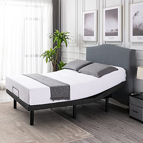 S*MAX Adjustable Bed Frame Twin XL Dual Motors Dual USB Ports Wireless Remote Control Night Light Zero Clearance Zero gravity Anti-Snoring Adjustable