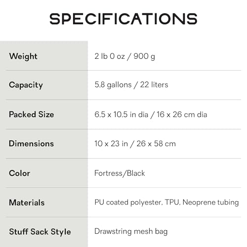 NEMO Helio Portable Pressure Camp Shower