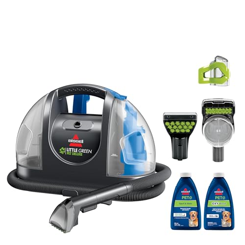 Bissell Little Green Pet Deluxe Portable Carpet Cleaner and Car/Auto Detailer, 3353, Gray/Blue - Radiant Selections