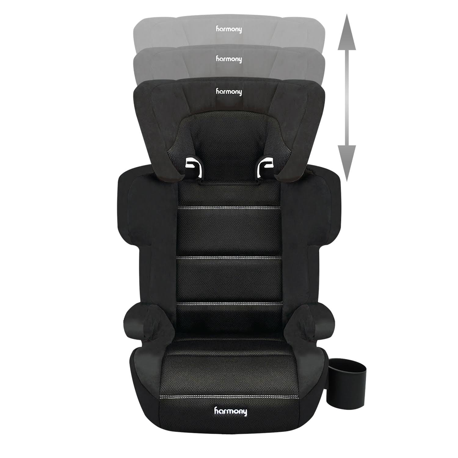 Harmony Dreamtime Elite Comfort Booster Car Seat with Latch - Black