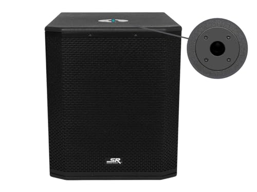Monoprice Stage Right LM15A 1000W 15in Powered Subwoofer Speaker with Class D and DSP