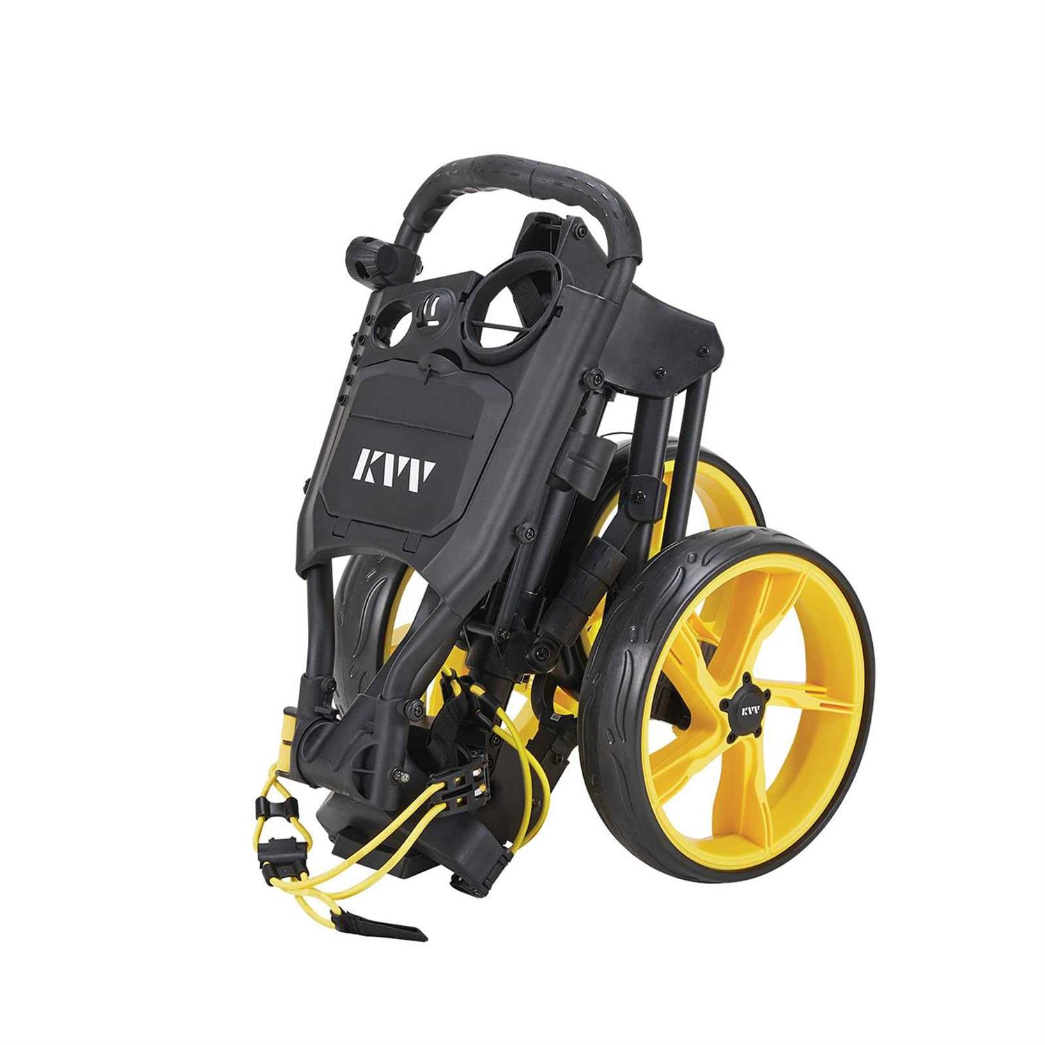 KVV 3 Wheel Foldable/Collapsible Golf Push Cart Ultra Lightweight Smallest Folding - Sports Supplies Online Store