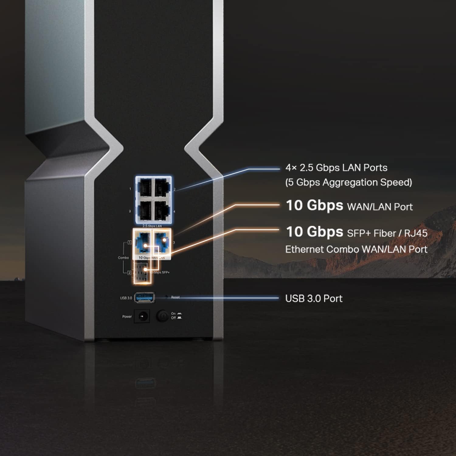 TP-Link Tri-Band BE19000 WiFi 7 Router (Archer BE800) | 12-Stream 19 Gbps | 2 &times; 10G + 4 &times
